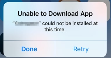 Unable to download App on iOS 13