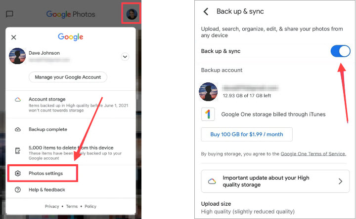 How to pload photos to Google Drive from iPhone automatically