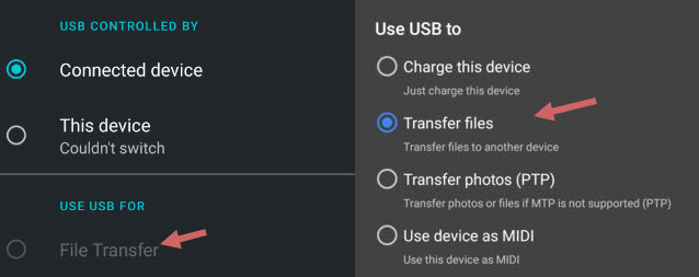Use USB to Transfer Files Android
