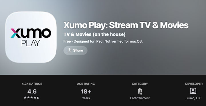 Best free movie apps for iPhone and iPad - Xumo