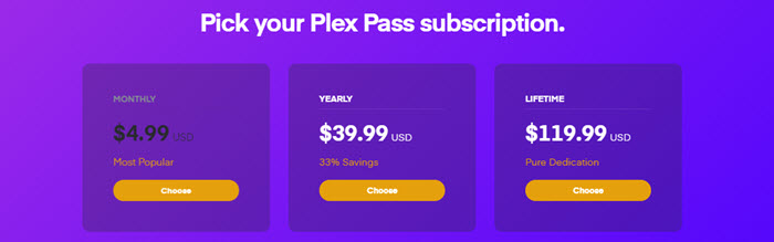 Plex Pass Subscription