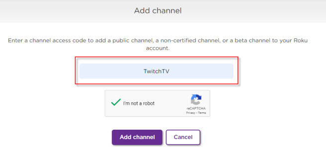 Twitch Add Channel