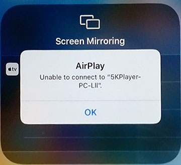 5kplayer unable to connect 5kplayer unable to connect