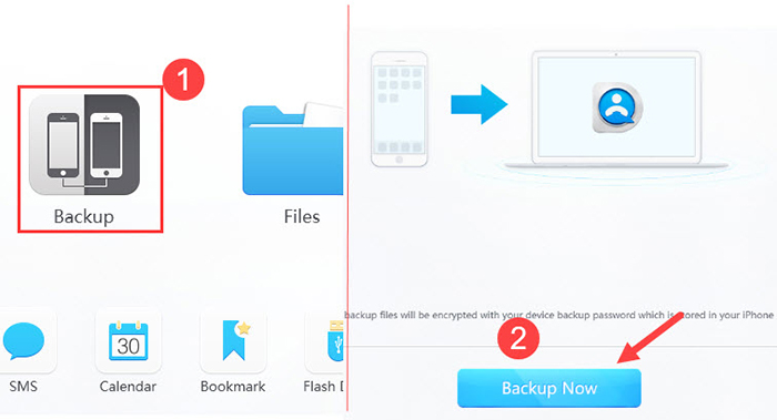 DearMob iPhone Manager backup