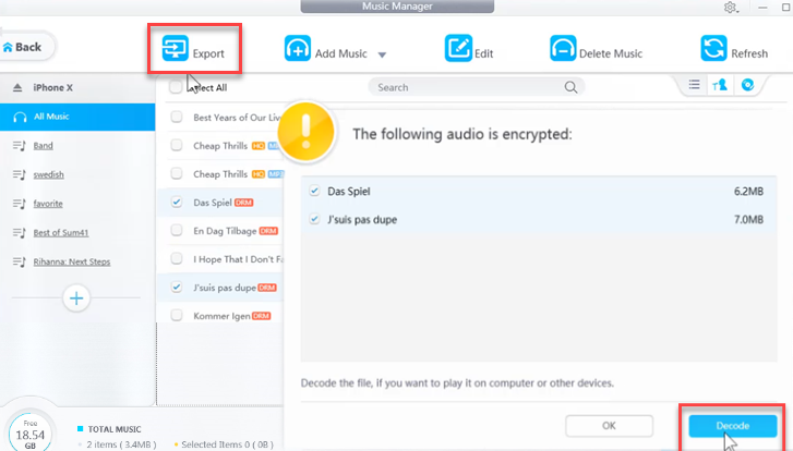 Encrypt the Protected AAC Audio File