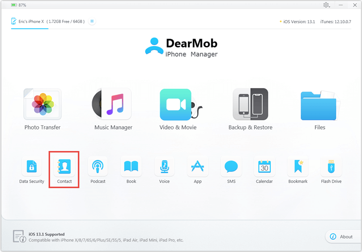 Backup iPhone Contacts to Computer