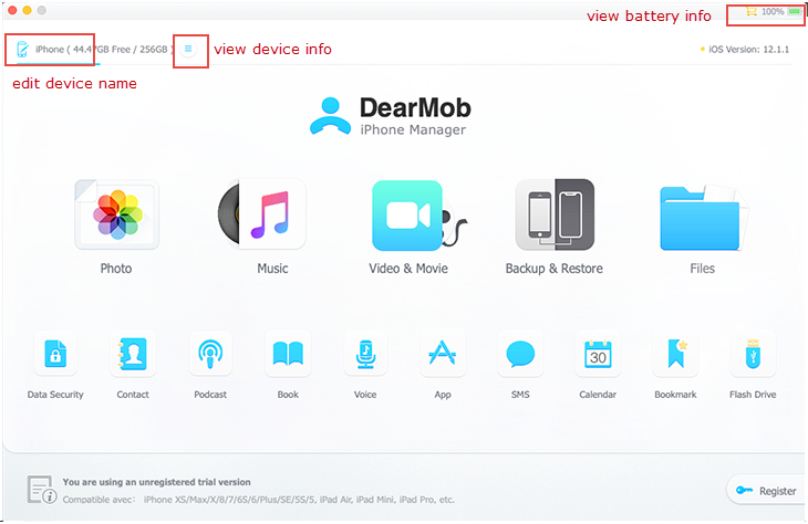 connect iDevice with DearMob