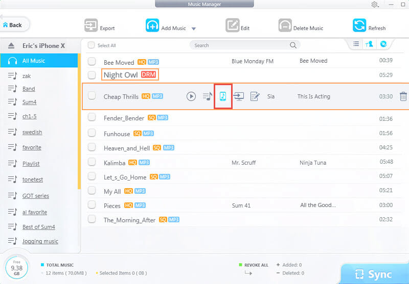 export voice to pc