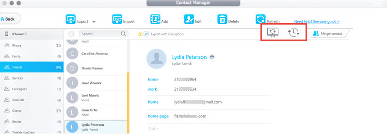 Import Contacts from iPhone to Mac