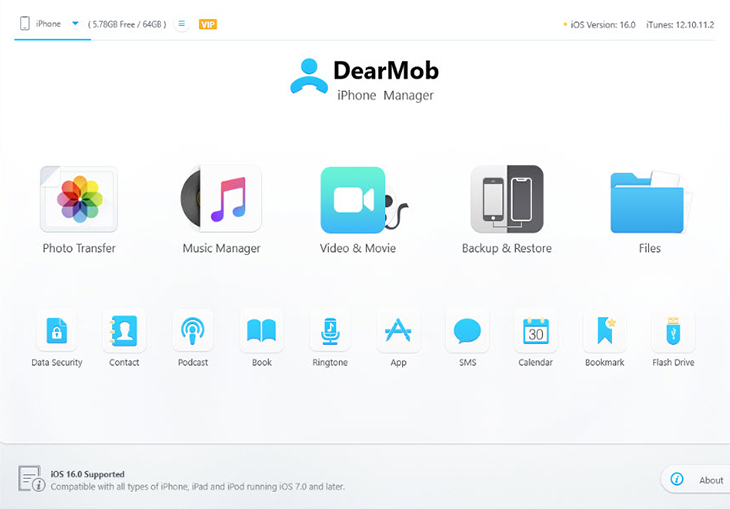 optimize iPhone storage - DearMob