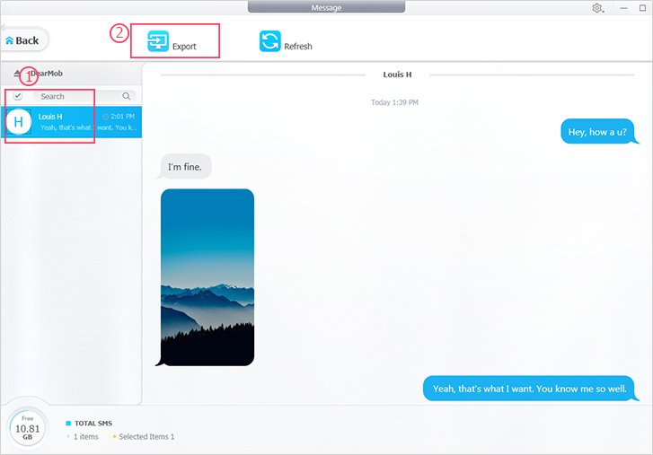 backup iPhone Messages without iTunes