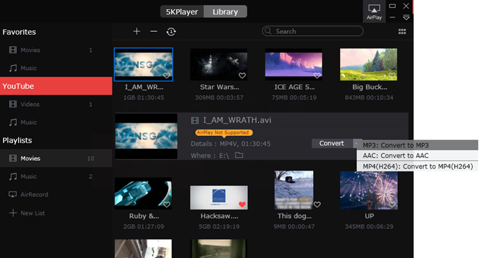 5KPlayer Convert Video