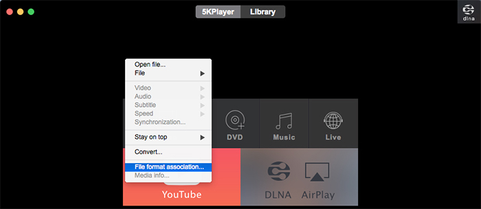 5KPlayer File Format Association