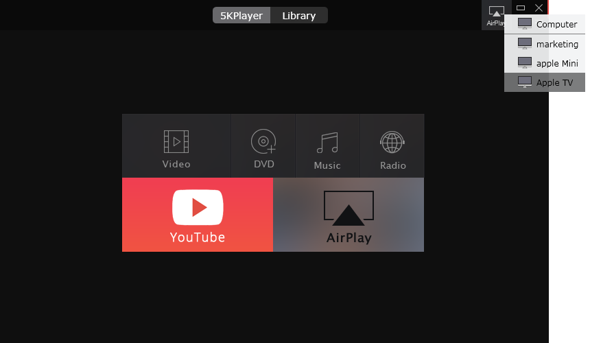 5KPlayer AirPlay Sender