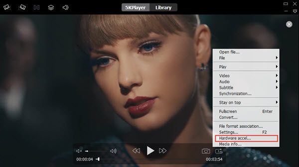 5KPlayer Hardware Acceleration