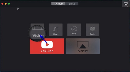 Interface of best MOV player