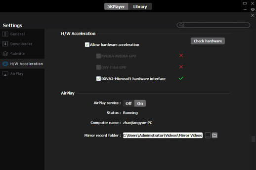 Enable 5KPlayer Hardware Decoding