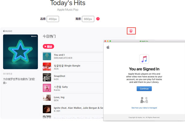 Apple Music Web Browser