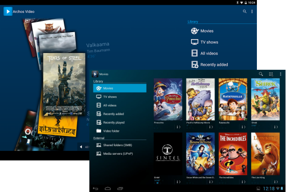 Archos tablet video player
