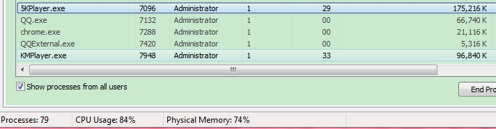 5KPlayer vs. KMPlayer CPU