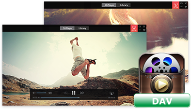 dav format video player free download