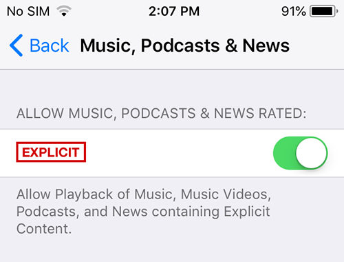 Enable Apple Music Explicit Content
