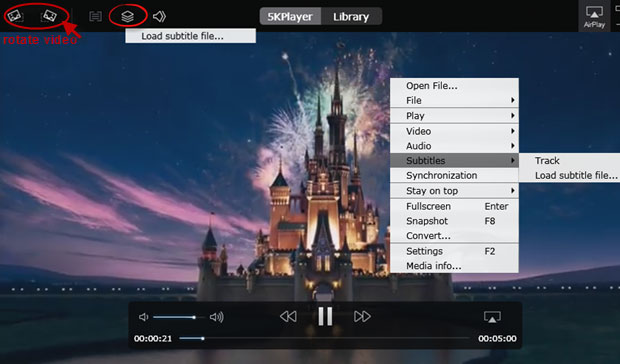 How to Add Subtitles with 5KPlayer
