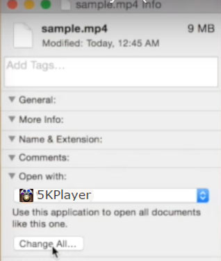 Change MacOS Sierra Default Player