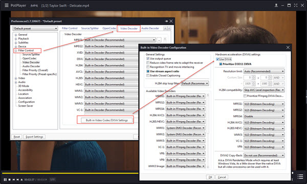 PotPlayer Hardware Acceleration
