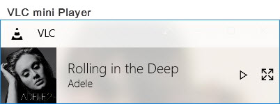 VLC Windows 10 Mini Player