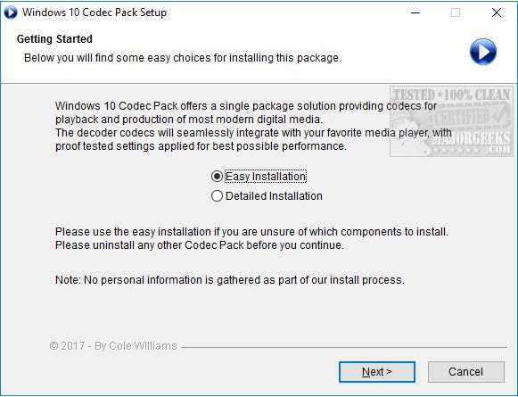 codecs for windows media player windows 10