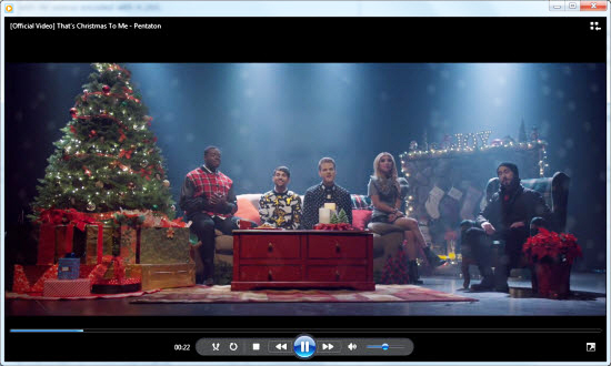 Windows Media Player MP4-videoplayer