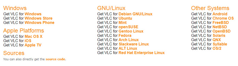 VLC Compatible OS