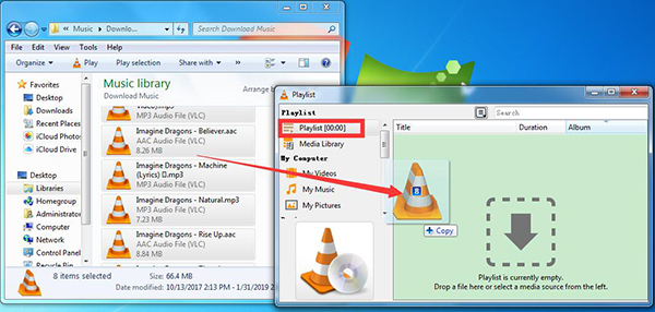 Create VLC Player Playlist