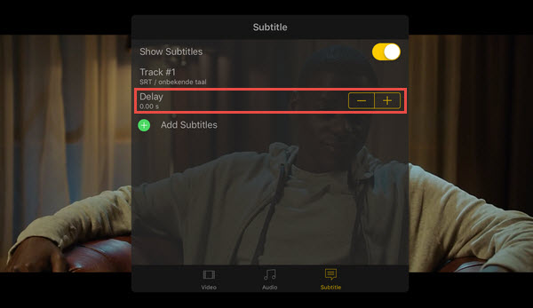 VLC Subtitle Synchronization iOS