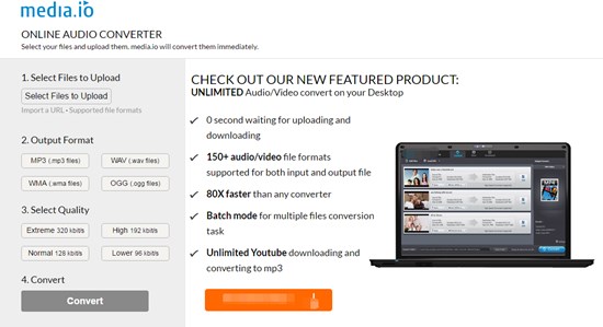 Media.io Online Audio Converter