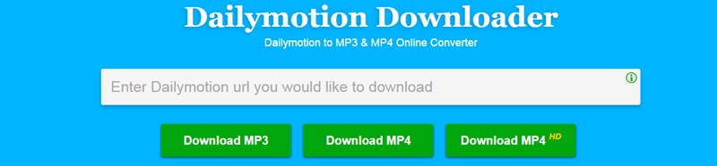 Online Dailymotion to MP4 Downloader