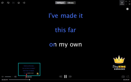 Play Karaoke songs with lyrics